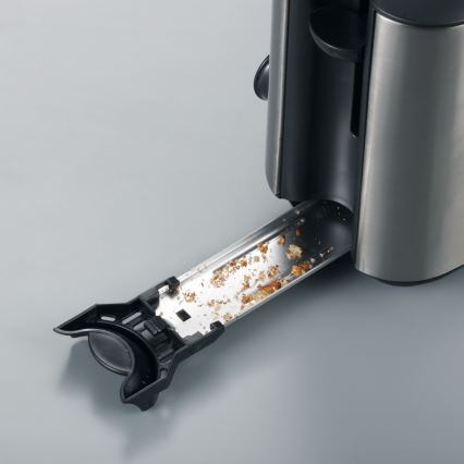 Severin AT 2515 - Toster sa dva otvora 1000W/230V nerđajući čelik/crna