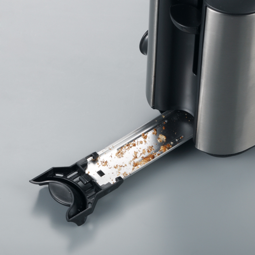 Severin AT 2515 - Toster sa dva otvora 1000W/230V nerđajući čelik/crna