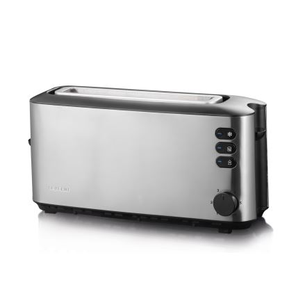 Severin AT 2515 - Toster sa dva otvora 1000W/230V nerđajući čelik/crna