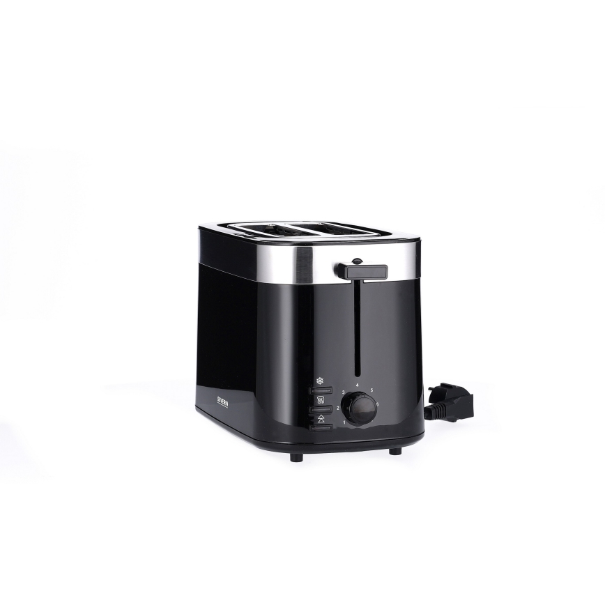 Severin AT 9264 - Toster sa dva otvora 800W/230V nerđajući čelik/crna