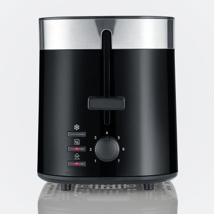 Severin AT 9264 - Toster sa dva otvora 800W/230V nerđajući čelik/crna