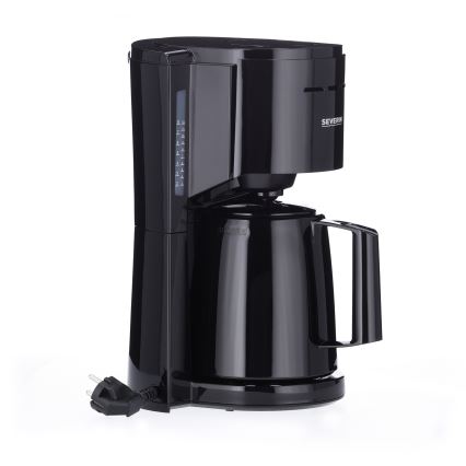 Severin KA 9306 - Aparat za kafu sa termokarafom 1 l 1000 W/230 V crna