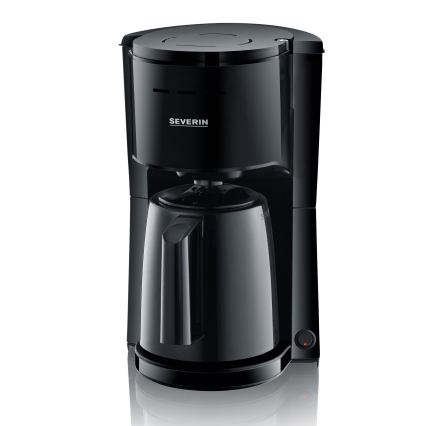 Severin KA 9306 - Aparat za kafu sa termokarafom 1 l 1000 W/230 V crna