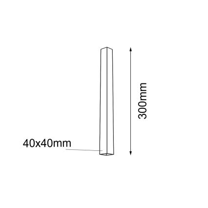 Shilo - Spot svetiljka 1xGU10/15W/230V crna