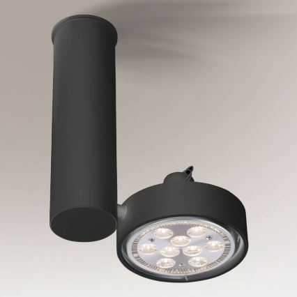 Shilo - spot svetiljka 1xGU10/15W/230V crna