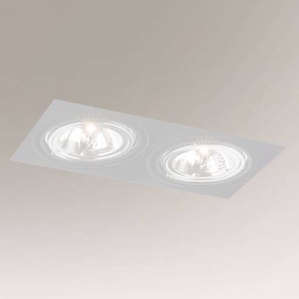 Shilo - Ugradno stropno svetlo 2xGU10/15W/230V belo