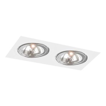 Shilo - Ugradno stropno svetlo 2xGU10/15W/230V belo