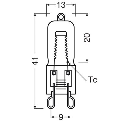 Sijalica za rernu HALOPIN G9/40W/230V 2700K - Osram