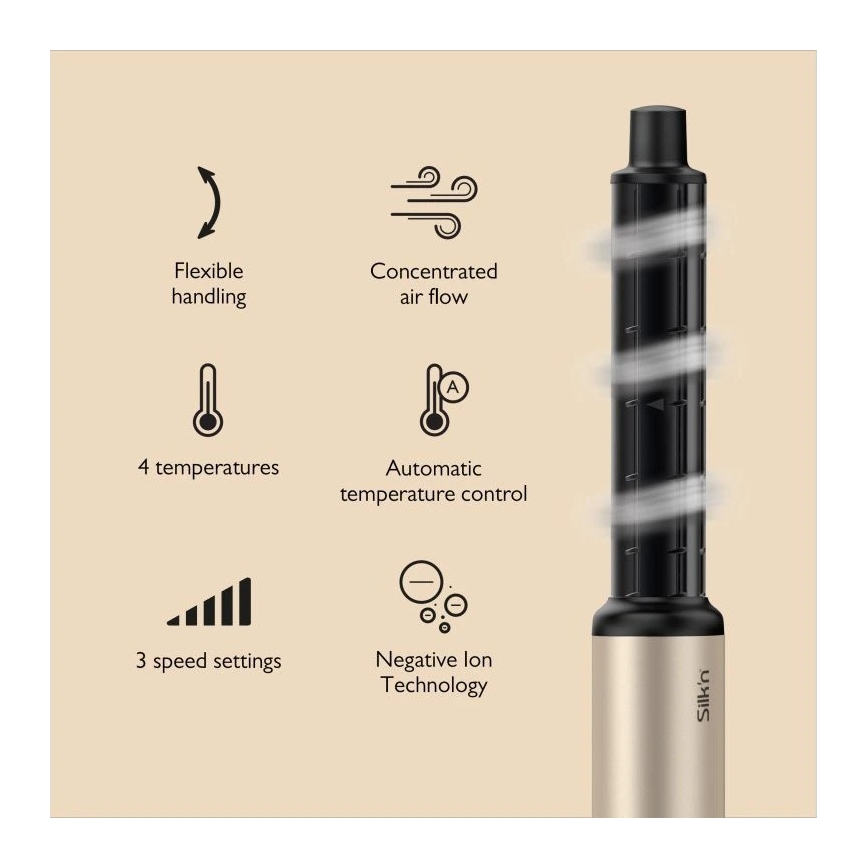 Silk’n - Fen za kosu SILKYAIR FLEX 230V crna/zlatna
