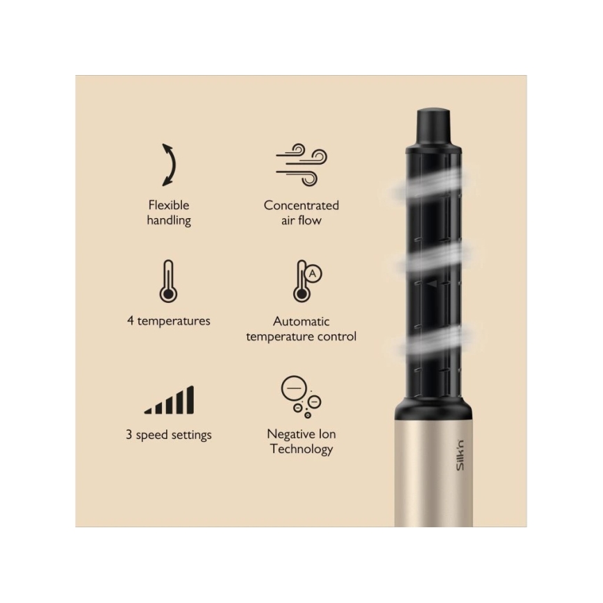 Silk’n - Fen za kosu SILKYAIR FLEX 230V crna/zlatna