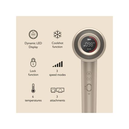 Silk’n - Fen za kosu SILKYAIR PRO 1600W/230V zlatna