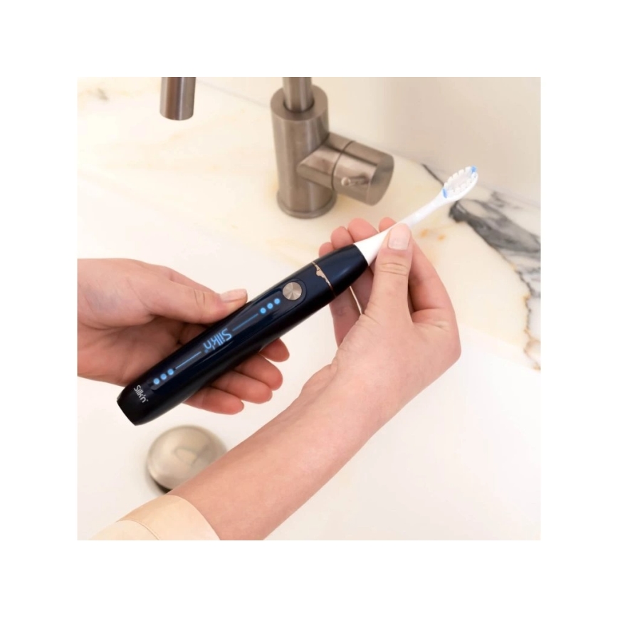 Silk’n - Sonična vibraciona električna četkica za zube SONIC YOU 3350 mAh IPX7 tamno plava