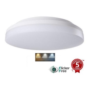 Sinclair - LED nadgradno plafonsko svetlo LED/30W/230V 3000K/4000K/6000K IP54 33 cm bela