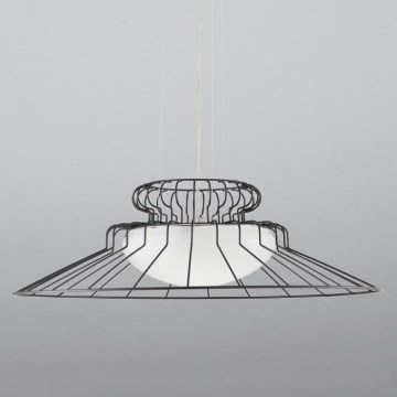 SIRU - Luster na sajli SUNRISE 1xGX53/10W/230V braon/bela venecijansko staklo