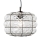 SIRU - Luster na sajli TERRA 1xE27/60W/230V crno/prozirno venecijansko staklo