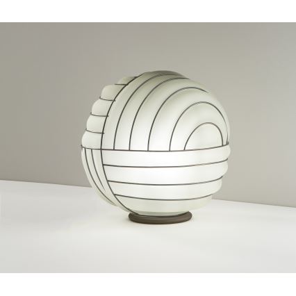 SIRU - Stona lampa CARTESIO 1xE27/60W/230V braon/bela venecijansko staklo