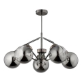 Sivi luster na šipci BARSUM 5xE14/10W/230V