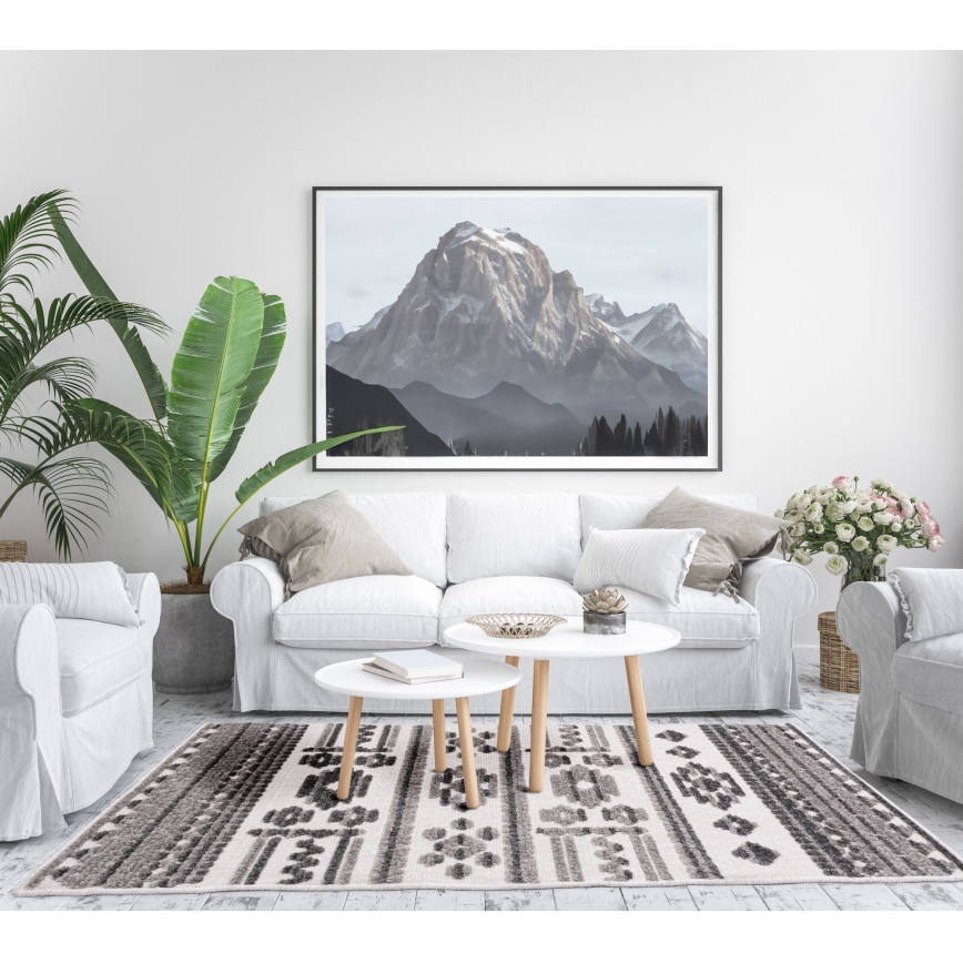 Sivi orijentalni tepih NEPAL 80x153 cm