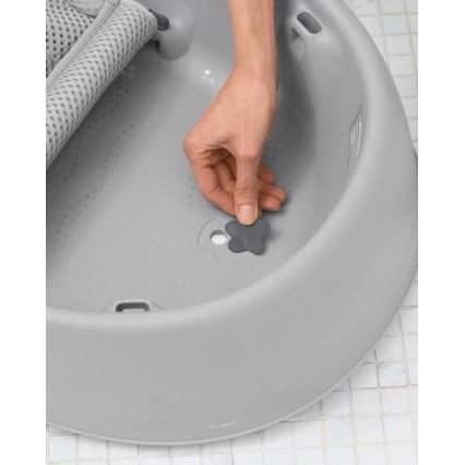 Skip Hop - Dečija kadica sa ergonomskom podlogom MOBY 3, siva