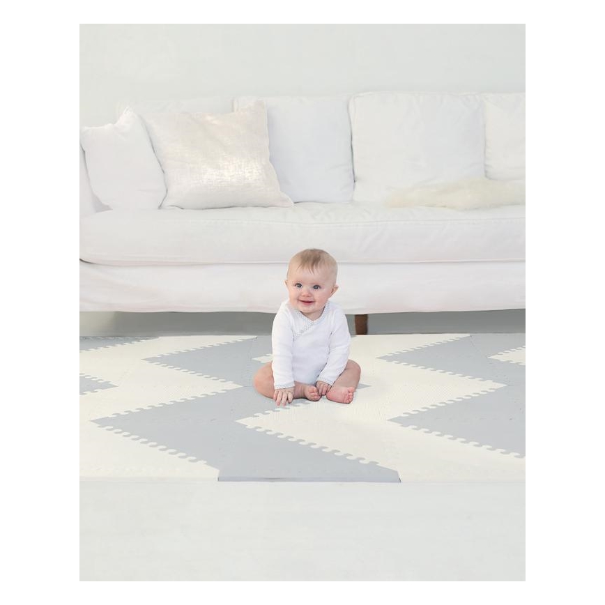 Skip Hop - Penaste puzzle 72 kom sivo/bež