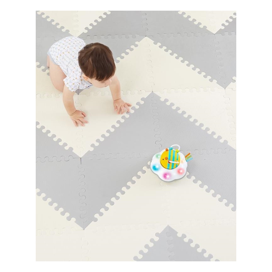Skip Hop - Penaste puzzle 72 kom sivo/bež