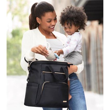 Skip Hop - Ruksak za pelene za kolica MAINFRAME crni