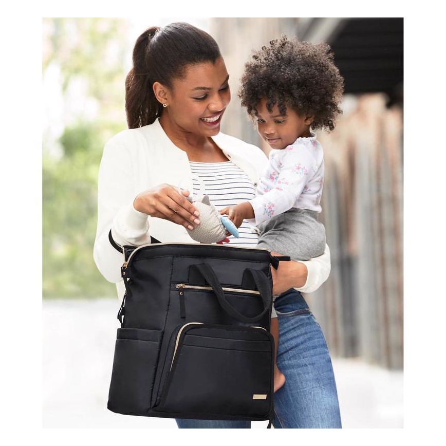 Skip Hop - Ruksak za pelene za kolica MAINFRAME crni