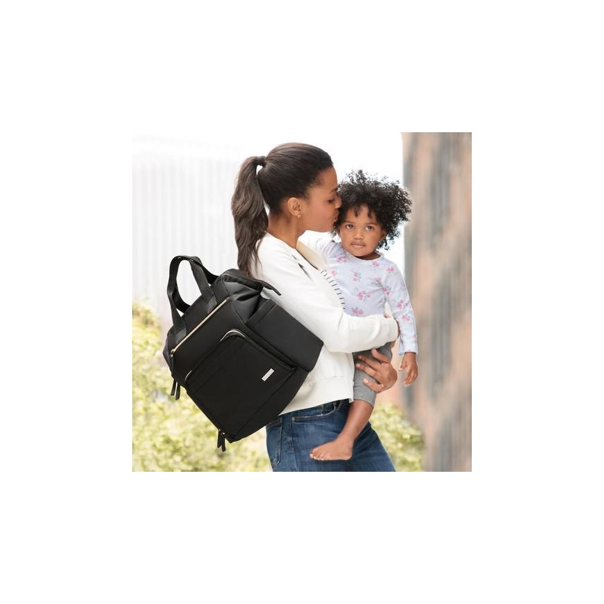 Skip Hop - Ruksak za pelene za kolica MAINFRAME crni