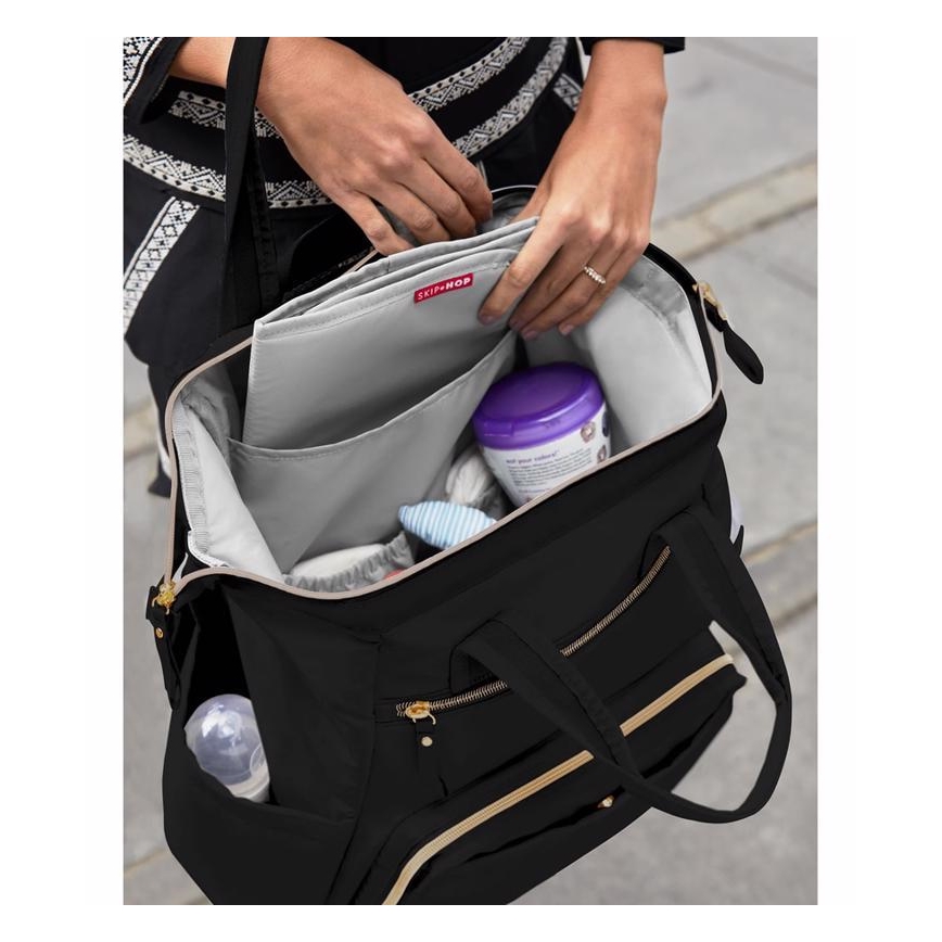 Skip Hop - Ruksak za pelene za kolica MAINFRAME crni