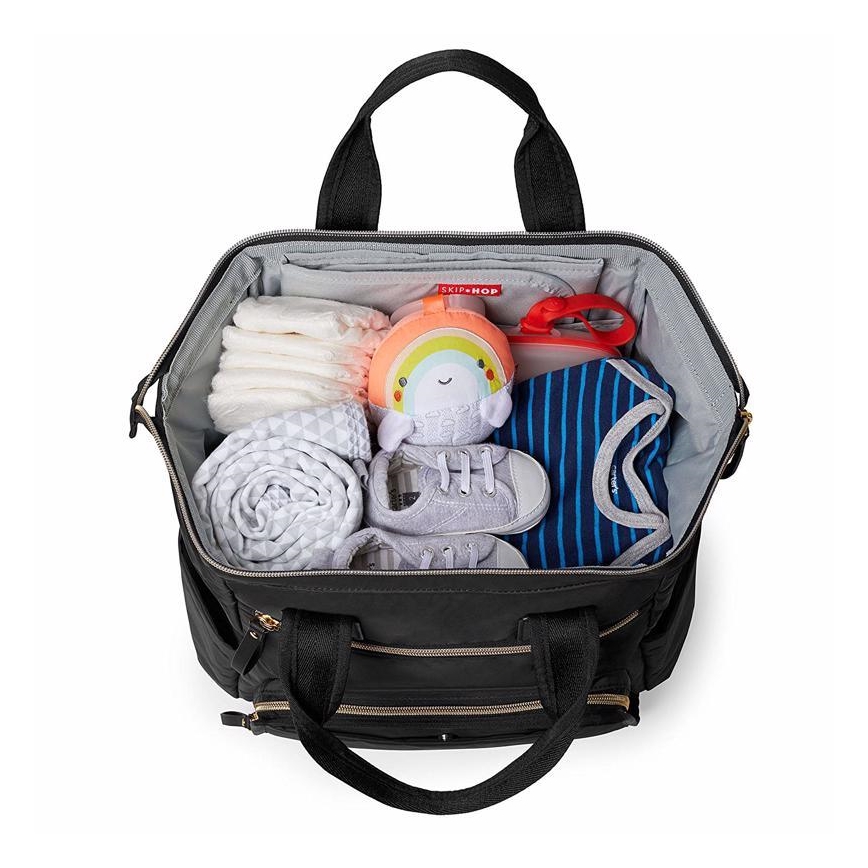Skip Hop - Ruksak za pelene za kolica MAINFRAME crni