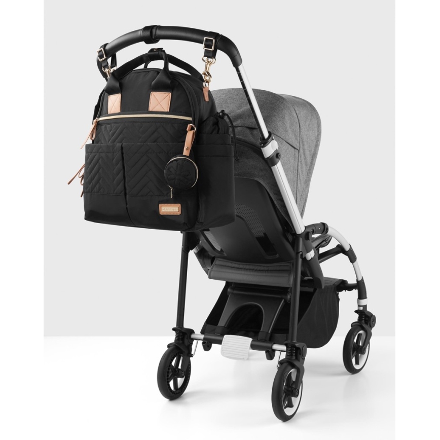 Skip Hop - Ruksak za presvlačenje za kolica 6u1 SUITE SET crna