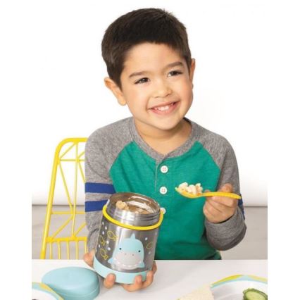 Skip Hop - Termos za hranu sa kašikom/viljuškom ZOO 325 ml ajkula