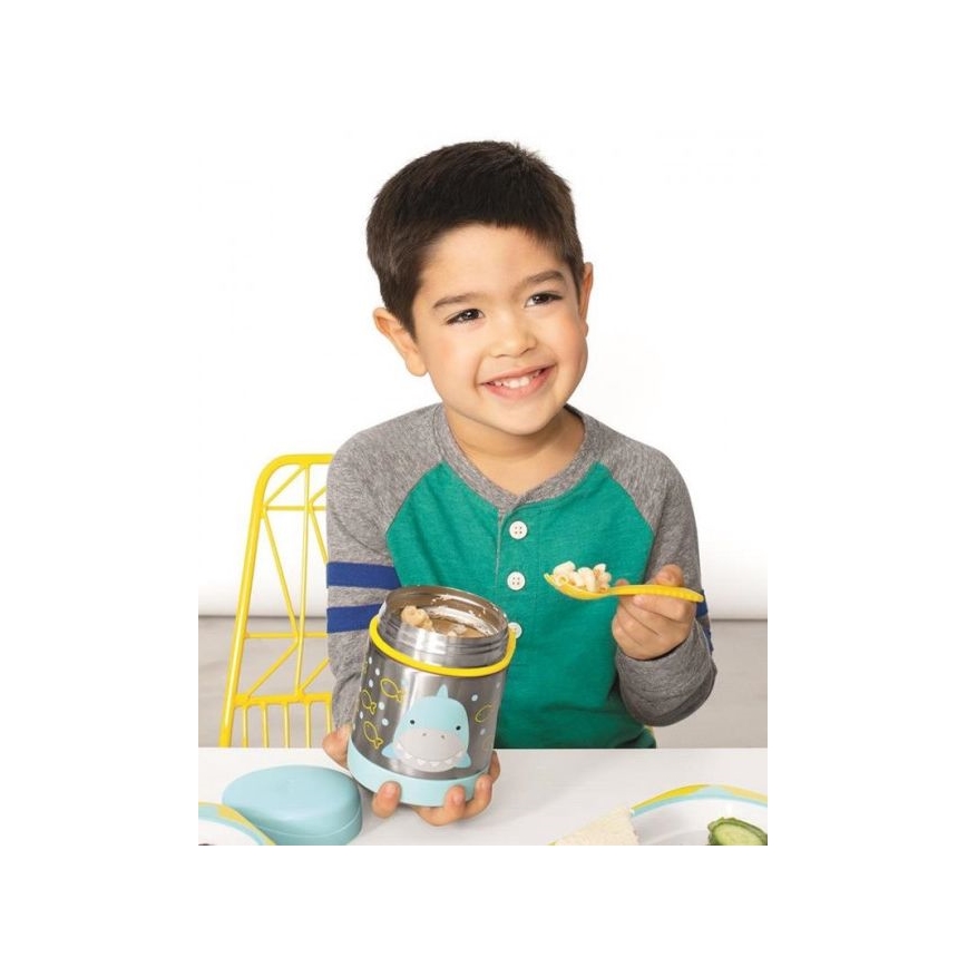 Skip Hop - Termos za hranu sa kašikom/viljuškom ZOO 325 ml ajkula