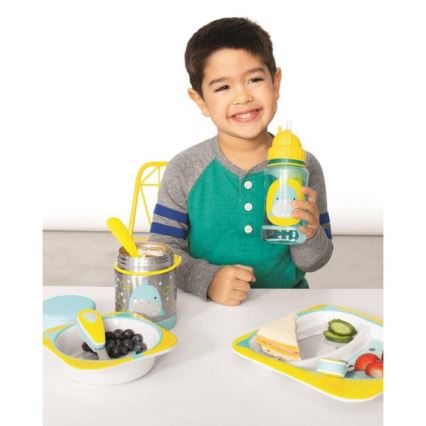 Skip Hop - Termos za hranu sa kašikom/viljuškom ZOO 325 ml ajkula