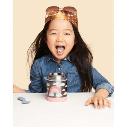 Skip Hop - Termoska za hranu sa kašikom i viljuškom SPARK STYLE 325 ml u bojama duge