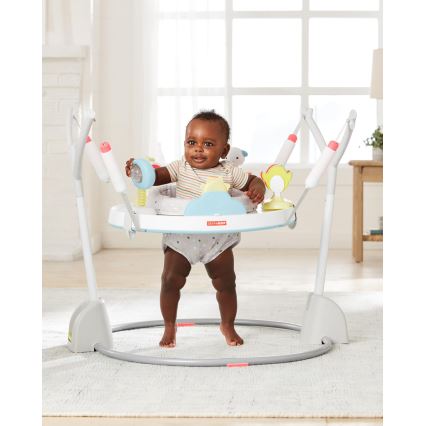 Skip Hop - Višenamenski skakač za bebe 2u1 SILVER LINING CLOUD