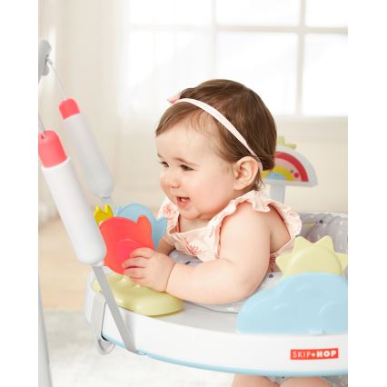 Skip Hop - Višenamenski skakač za bebe 2u1 SILVER LINING CLOUD