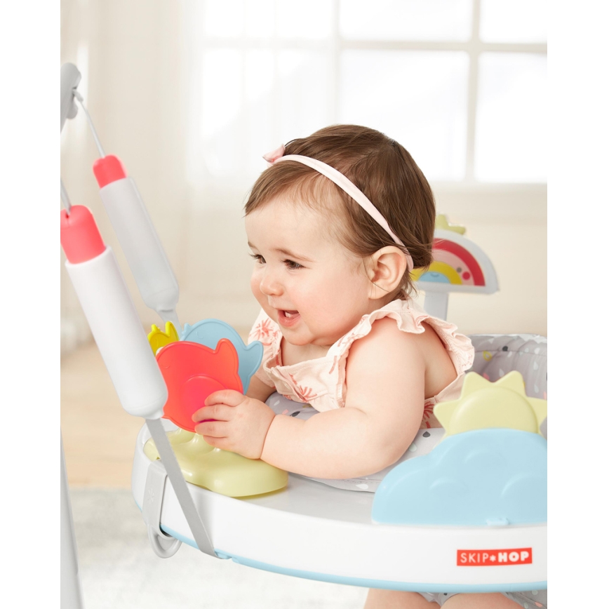 Skip Hop - Višenamenski skakač za bebe 2u1 SILVER LINING CLOUD
