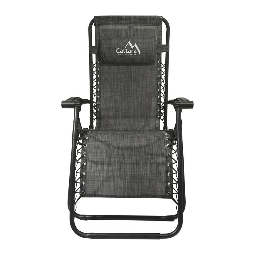 Sklopiva fotelja sa podesivim naslonom antracit