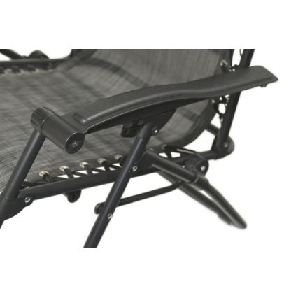 Sklopiva fotelja sa podesivim naslonom antracit