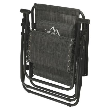 Sklopiva fotelja sa podesivim naslonom antracit