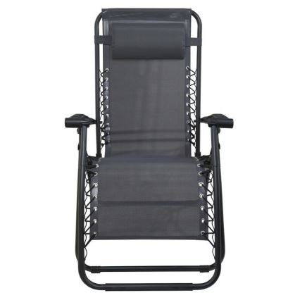 Sklopiva fotelja sa više položaja, siva