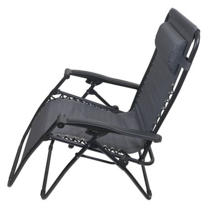 Sklopiva fotelja sa više položaja, siva