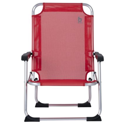 Sklopiva kamperska stolica crvene boje