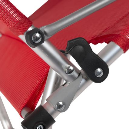 Sklopiva kamperska stolica crvene boje