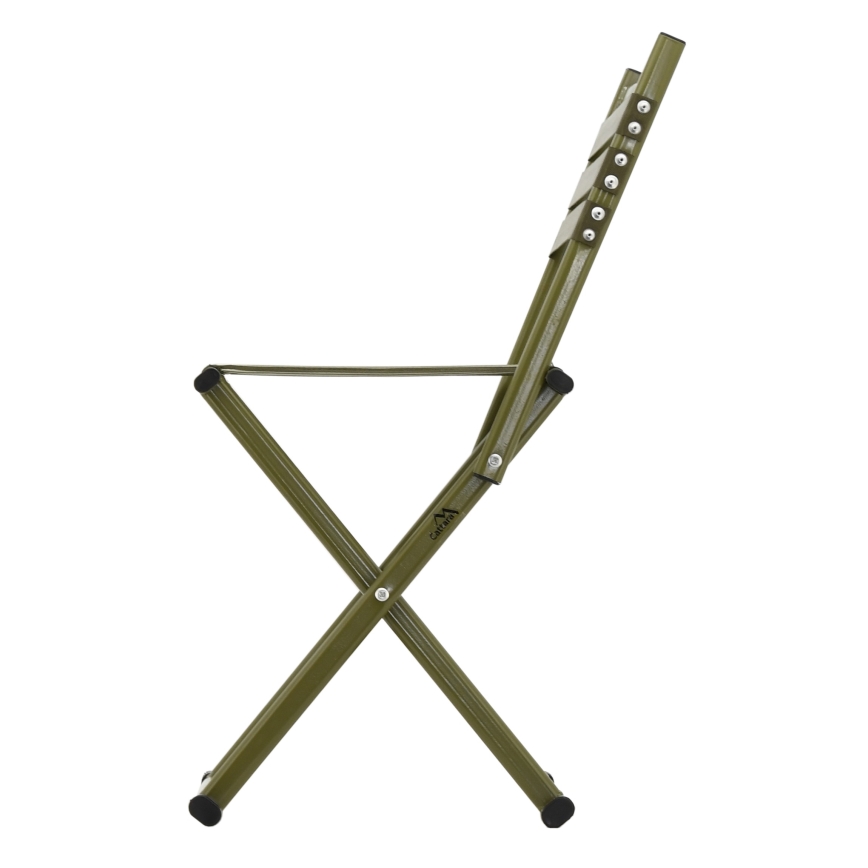 Sklopiva kamperska stolica sa naslonom, zelena