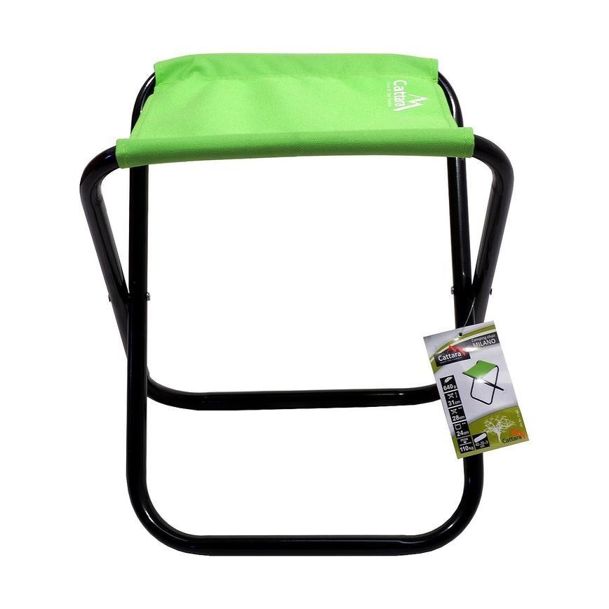 Sklopiva kamperska stolica zelena/crna