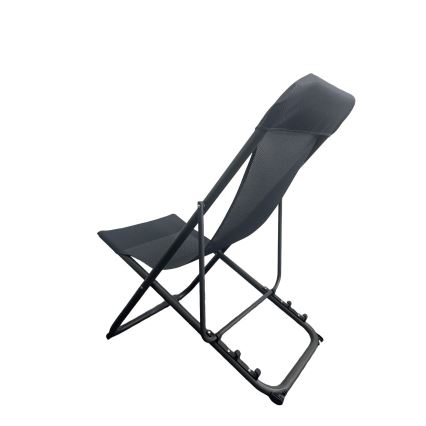 Sklopiva ležaljka za kampovanje, crna