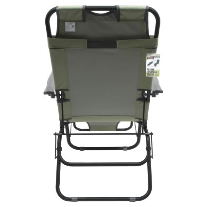 Sklopiva podesiva fotelja zelena/crna