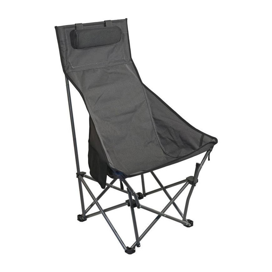 Sklopiva stolica za kampovanje, siva